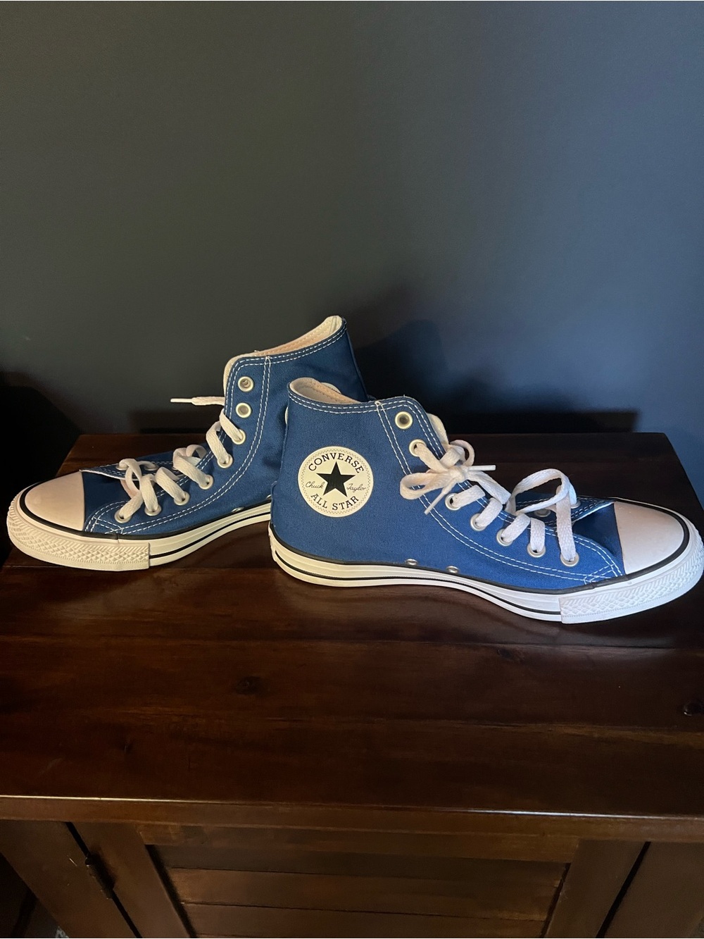 Converse Chuck Taylor All Star High-Top Sneaker in “Snorkel Blue". Like new